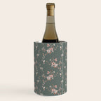 Watercolor Wildflowers - Sage Pink Wine Chiller Gallery Image 3