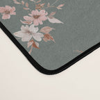 Watercolor Wildflowers - Sage Pink Desk Mat Gallery Image 4