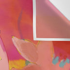 blooming abstract pink Wall Tapestry Gallery Image 3