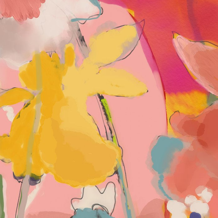 blooming abstract pink Coffee Mug Gallery Image 2
