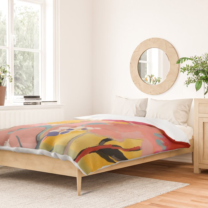 blooming abstract pink Duvet Cover Gallery Image 2