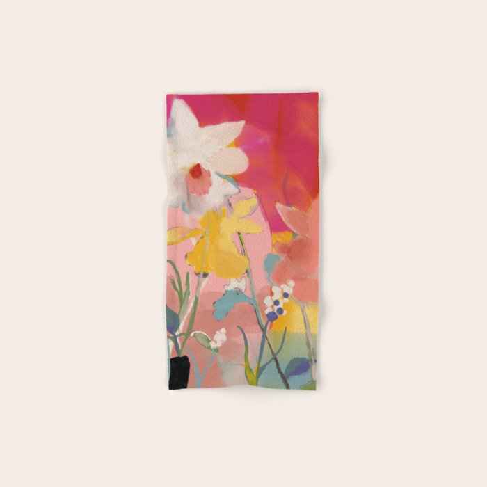 blooming abstract pink Towels Gallery Image 1