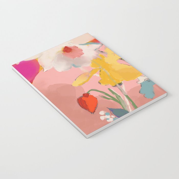 blooming abstract pink Notebook Gallery Image 3