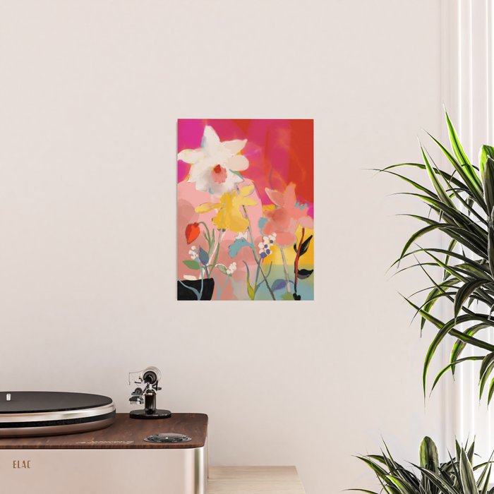 blooming abstract pink Poster Gallery Image 2