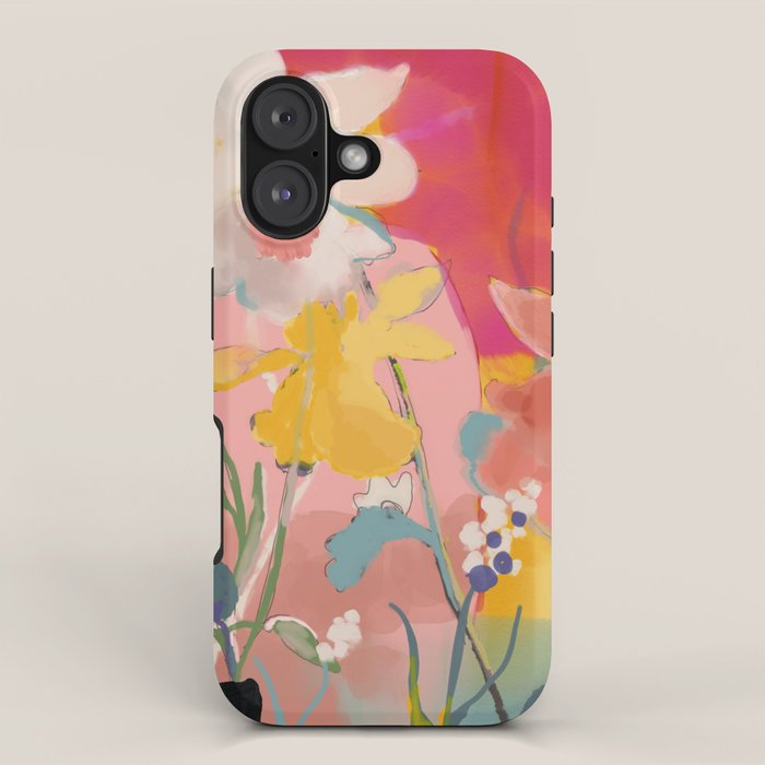 blooming abstract pink iPhone Case Gallery Image 1