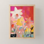 blooming abstract pink Mini Art Print Gallery Image 1