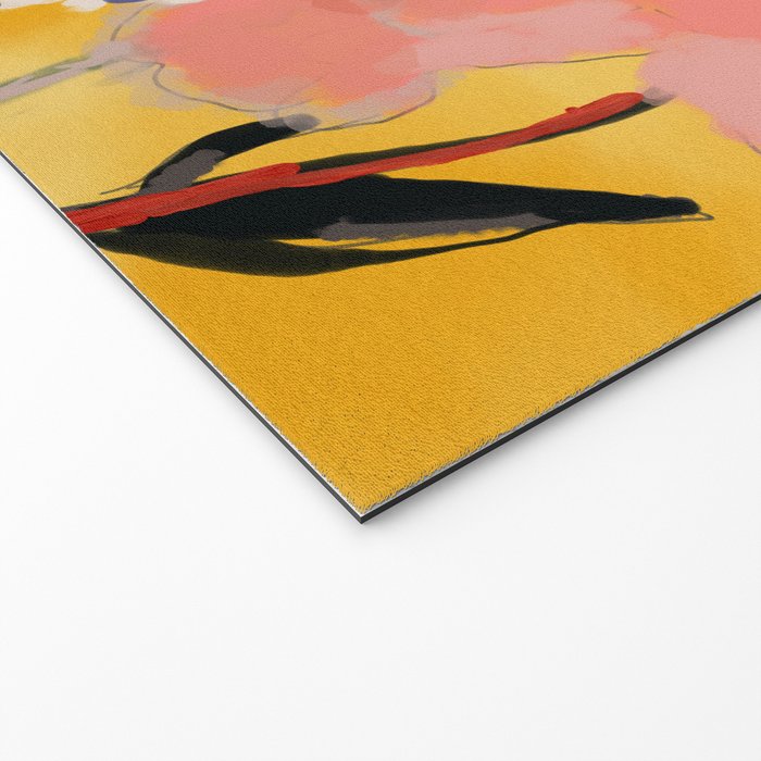 blooming abstract pink Welcome Mat Gallery Image 2