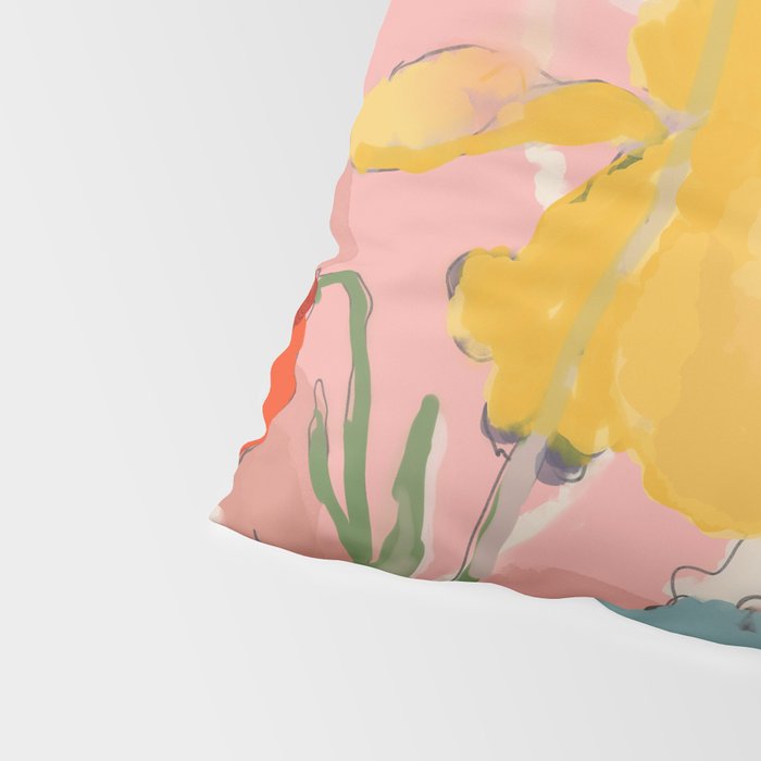 blooming abstract pink Pillow Sham Gallery Image 4