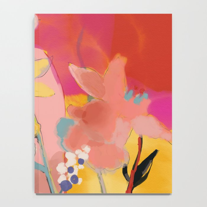 blooming abstract pink Notebook Gallery Image 4