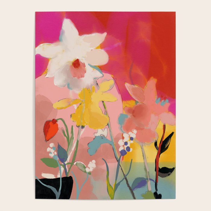 blooming abstract pink Poster Gallery Image 4