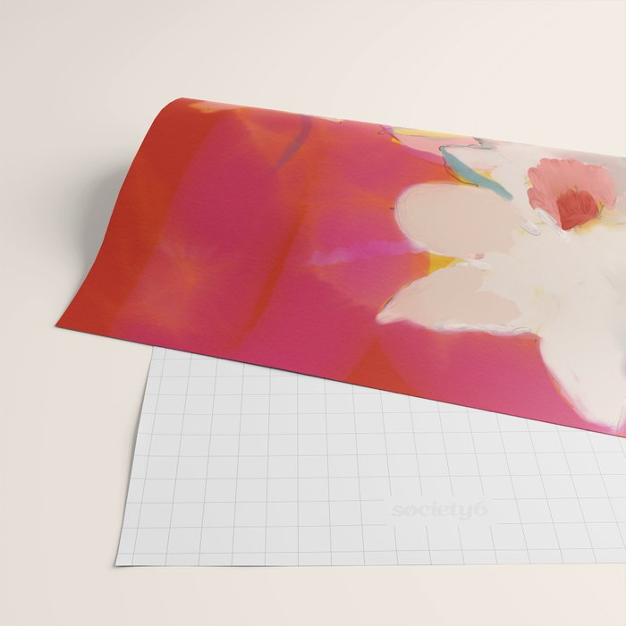 blooming abstract pink Wrapping Paper Gallery Image 2