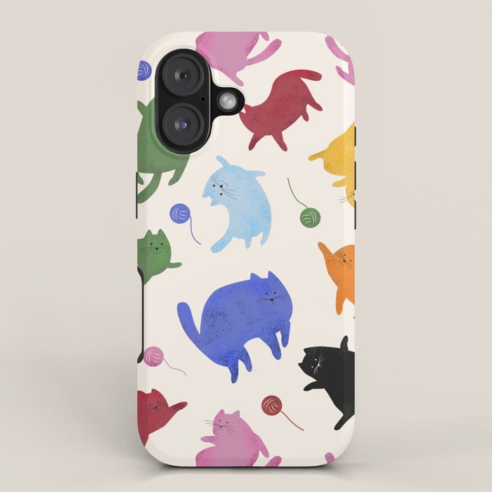 Rainbow Kittens Pattern iPhone Case Gallery Image 1