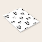 Vintage cartoon mascot face doodle pattern Notebook Gallery Image 3