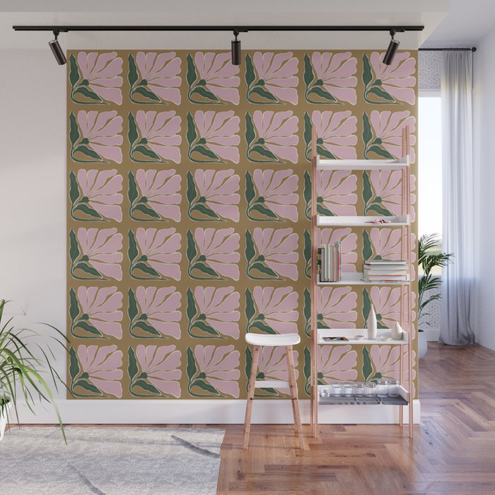 Bold Blooming V Wall Mural Gallery Image 1