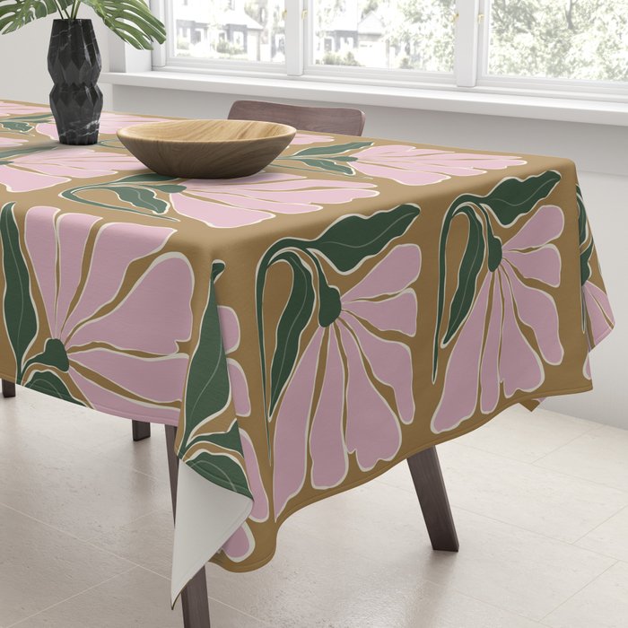Bold Blooming V Tablecloth Gallery Image 3