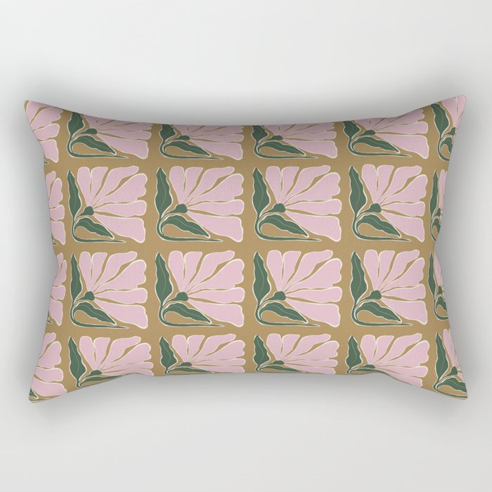 Bold Blooming V Rectangular Pillow Gallery Image 2
