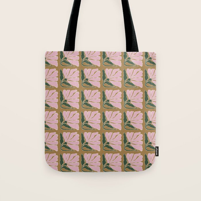 Bold Blooming V Tote Bag Gallery Image 1