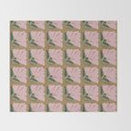 Bold Blooming V Throw Blanket Gallery Image 2