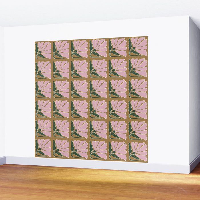 Bold Blooming V Wall Mural Gallery Image 2