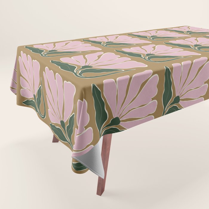 Bold Blooming V Tablecloth Gallery Image 1