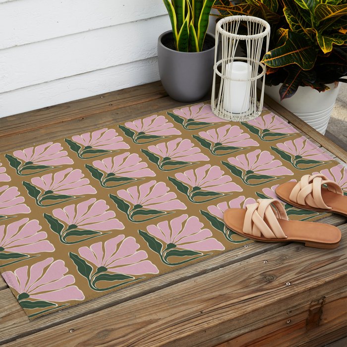Bold Blooming V Outdoor Rug Gallery Image 2