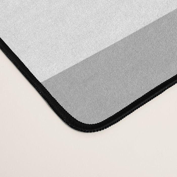Mid Century Modern Retro Abstract Minimalist Piquet Pattern in Gray and White Desk Mat Gallery Image 4