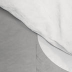 Mid Century Modern Retro Abstract Minimalist Piquet Pattern in Gray and White Comforter Gallery Image 4