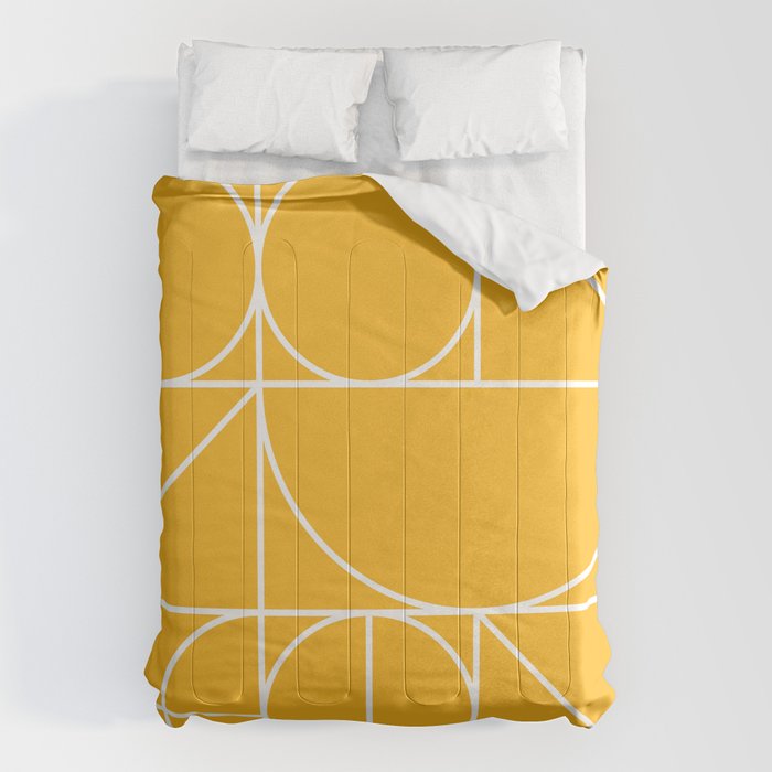 Modern Geometric 77 Yellow Comforter Gallery Image 6