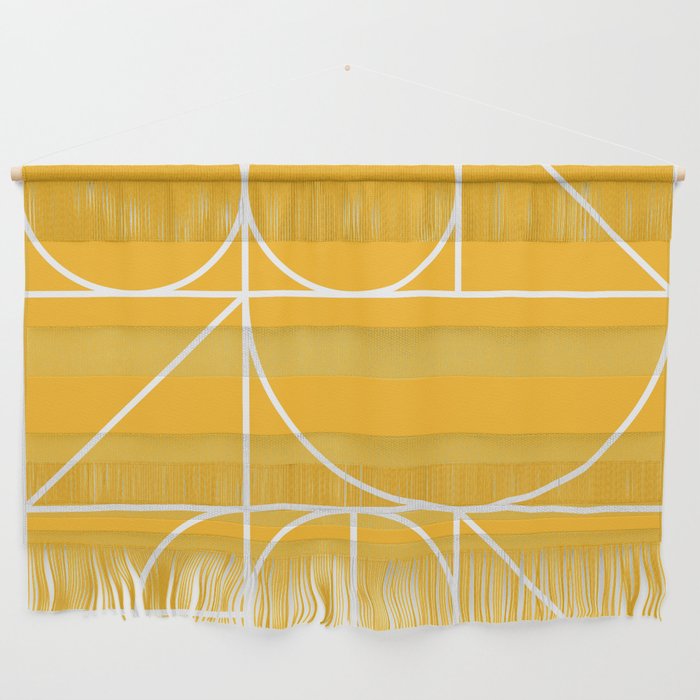 Modern Geometric 77 Yellow Wall Hanging Gallery Image 1
