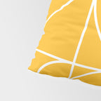 Modern Geometric 77 Yellow Pillow Sham Gallery Image 4