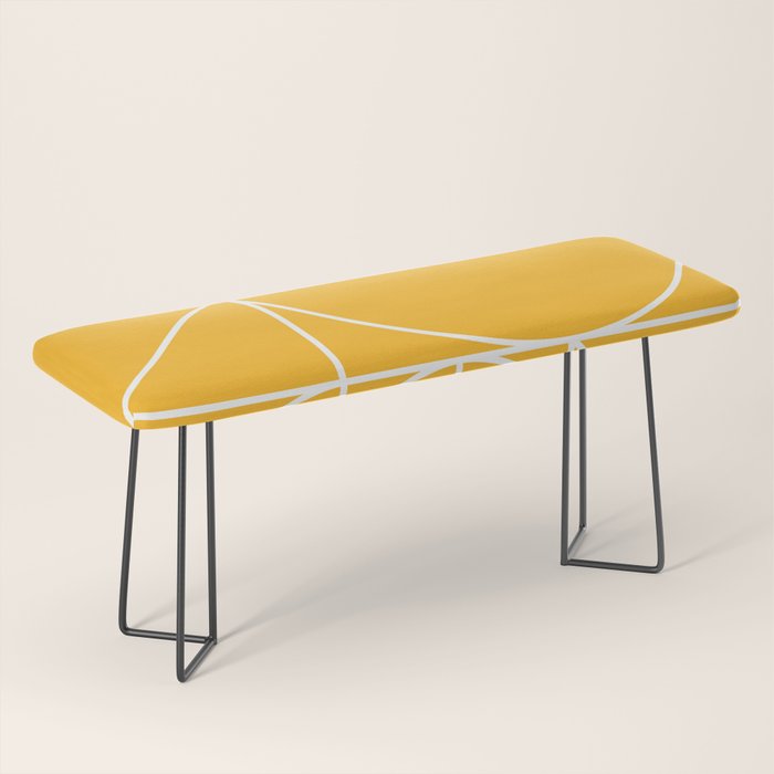 Modern Geometric 77 Yellow Bench Gallery Image 1