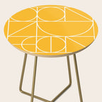 Modern Geometric 77 Yellow Side Table Gallery Image 2