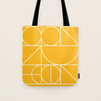 Modern Geometric 77 Yellow Tote Bag Gallery Image 1