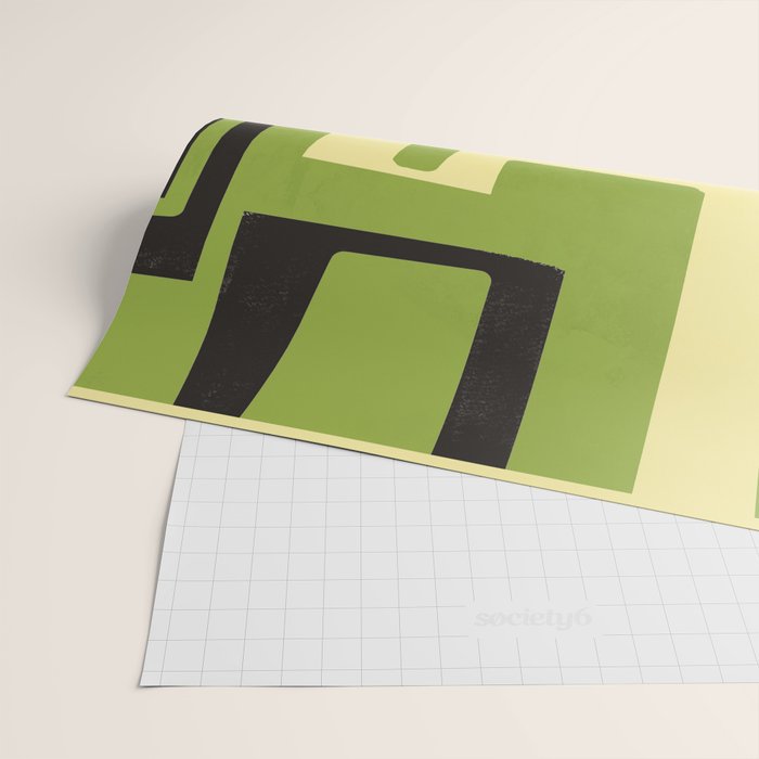 Modern Abstract Minimal Shapes 148 Wrapping Paper Gallery Image 2