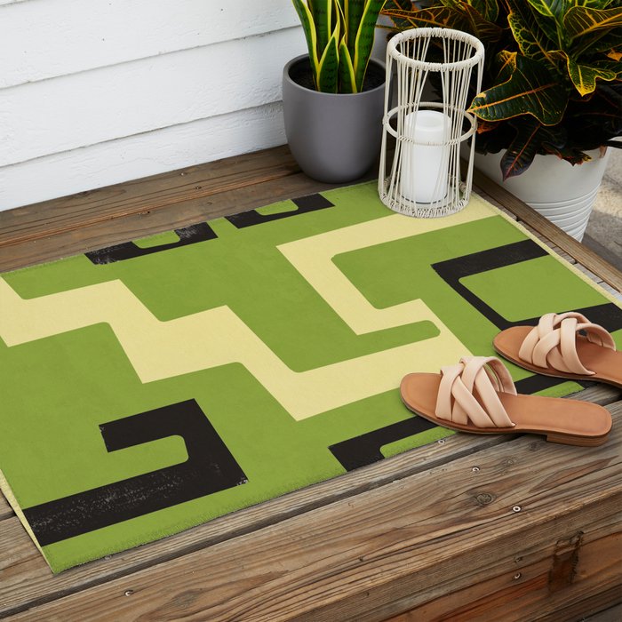 Modern Abstract Minimal Shapes 148 Outdoor Rug Gallery Image 2