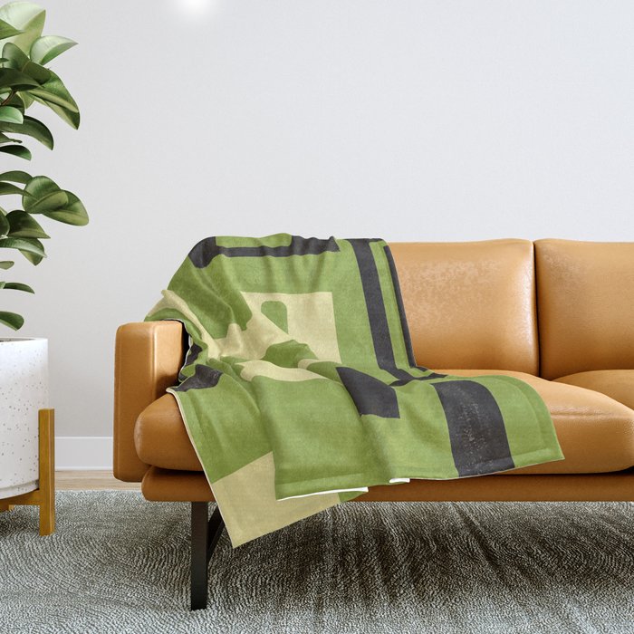 Modern Abstract Minimal Shapes 148 Throw Blanket Gallery Image 1