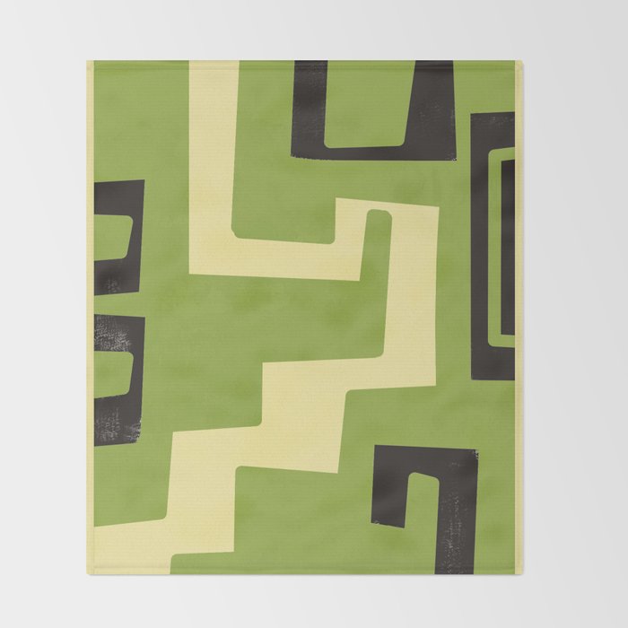 Modern Abstract Minimal Shapes 148 Throw Blanket Gallery Image 2