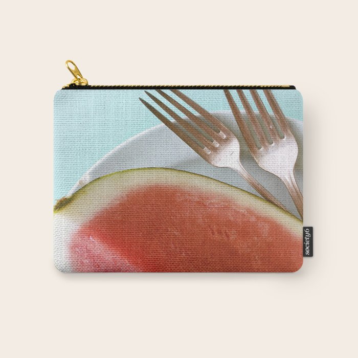 Summer Watermelon Wedge and Two Forks Carry All Pouch Gallery Image 1