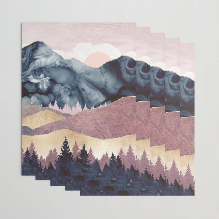 Mauve Vista Wrapping Paper Gallery Image 3