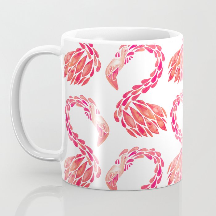 Miami Flamingo - Pink OmbrÃ© Coffee Mug Gallery Image 3