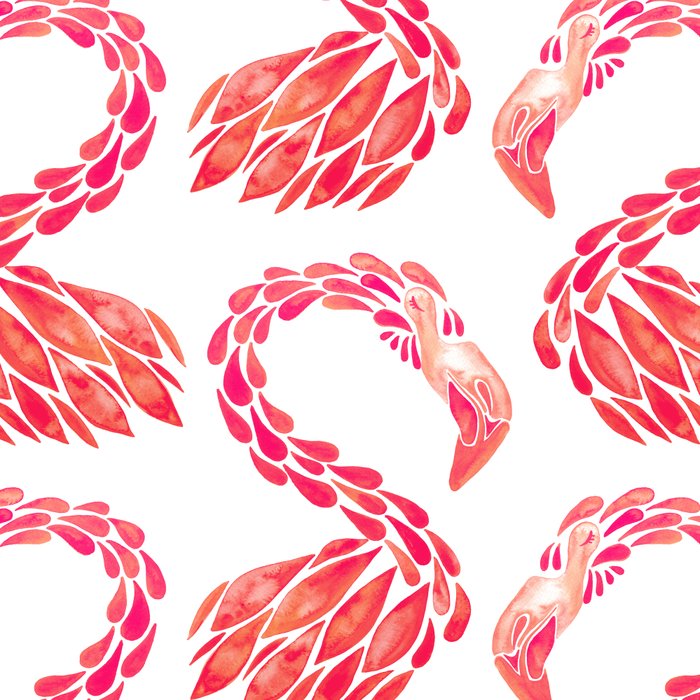 Miami Flamingo - Pink OmbrÃ© Coffee Mug Gallery Image 2