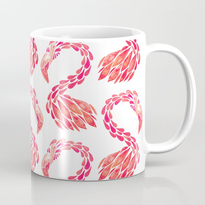 Miami Flamingo - Pink OmbrÃ© Coffee Mug Gallery Image 1