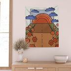 On The Road #1 Wall Tapestry Gallery Image 2