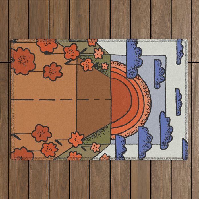 On The Road #1 Outdoor Rug Gallery Image 1