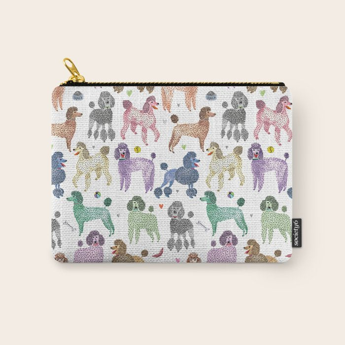Poodles by Veronique de Jong Carry All Pouch Gallery Image 1