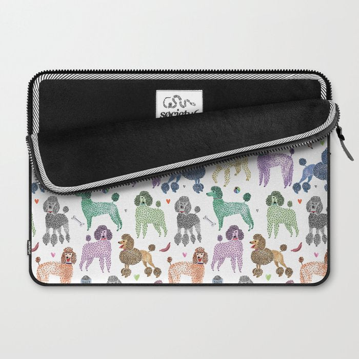 Poodles by Veronique de Jong Laptop Sleeve Gallery Image 2