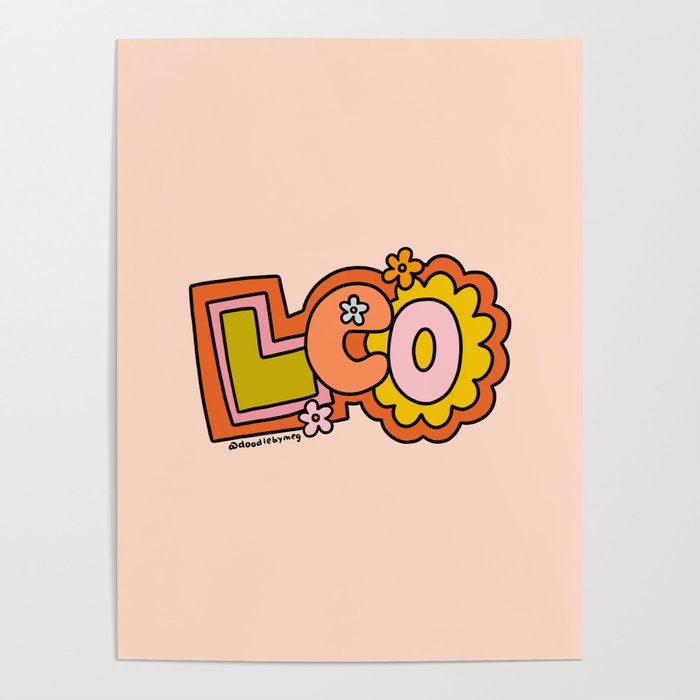 Leo Doodle Letters Poster Gallery Image 4