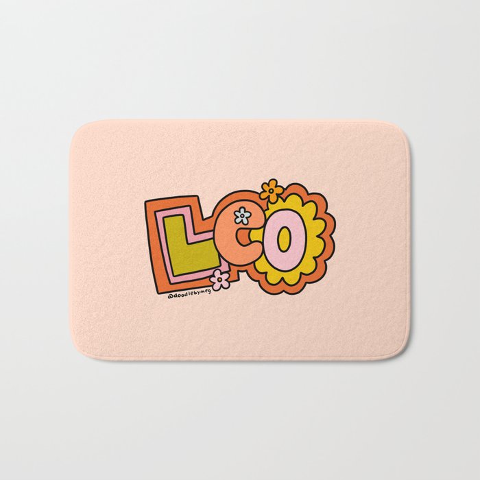 Leo Doodle Letters Bath Mat Gallery Image 1