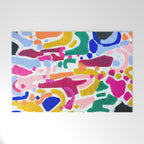 Candy In The Milky Way Galaxy 2 Original Painting by Ejaaz Haniff Acrylic Painting Abstract Art Shapes Pattern Fun Colorful Shapes Welcome Mat Gallery Image 1