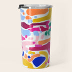 Candy In The Milky Way Galaxy 2 Original Painting by Ejaaz Haniff Acrylic Painting Abstract Art Shapes Pattern Fun Colorful Shapes Travel Mug Gallery Image 3
